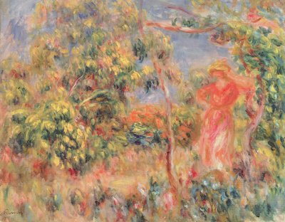 Figure dans un jardin, 1917 - Pierre Auguste Renoir